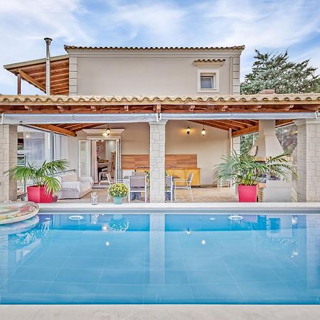 Villa Olivia Corfu - Amazing Sea-View 3 Bedroom Villa With A Pool Gazátika 外观 照片