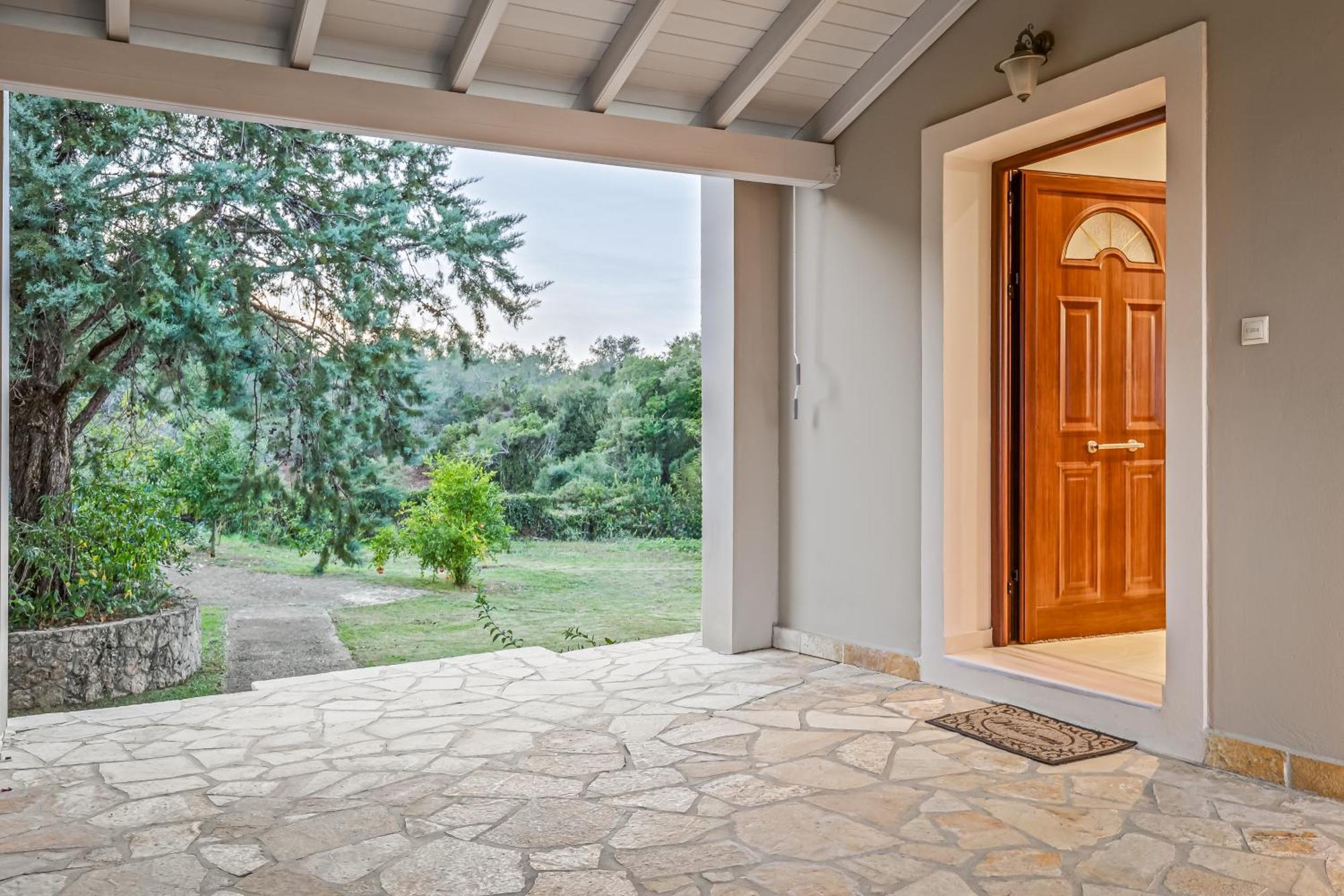 Villa Olivia Corfu - Amazing Sea-View 3 Bedroom Villa With A Pool Gazátika 外观 照片