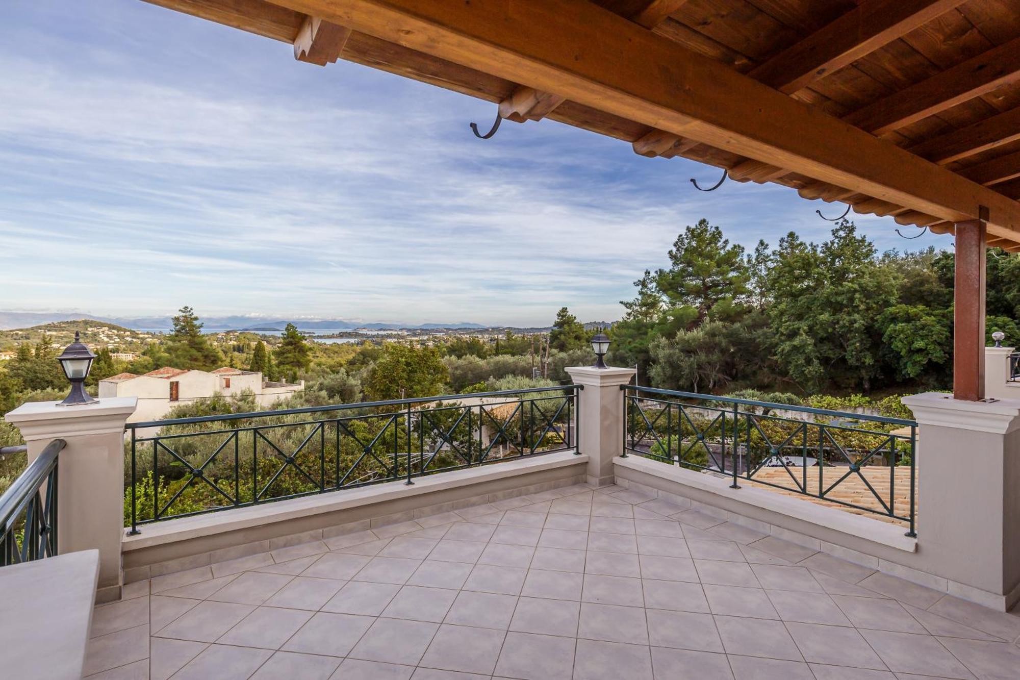 Villa Olivia Corfu - Amazing Sea-View 3 Bedroom Villa With A Pool Gazátika 外观 照片