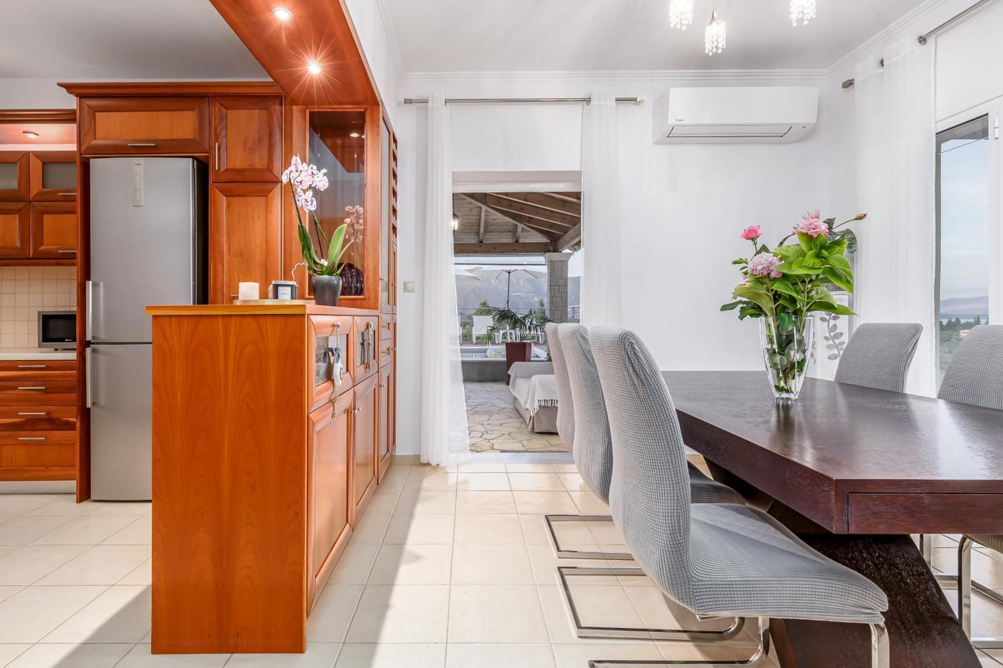 Villa Olivia Corfu - Amazing Sea-View 3 Bedroom Villa With A Pool Gazátika 外观 照片