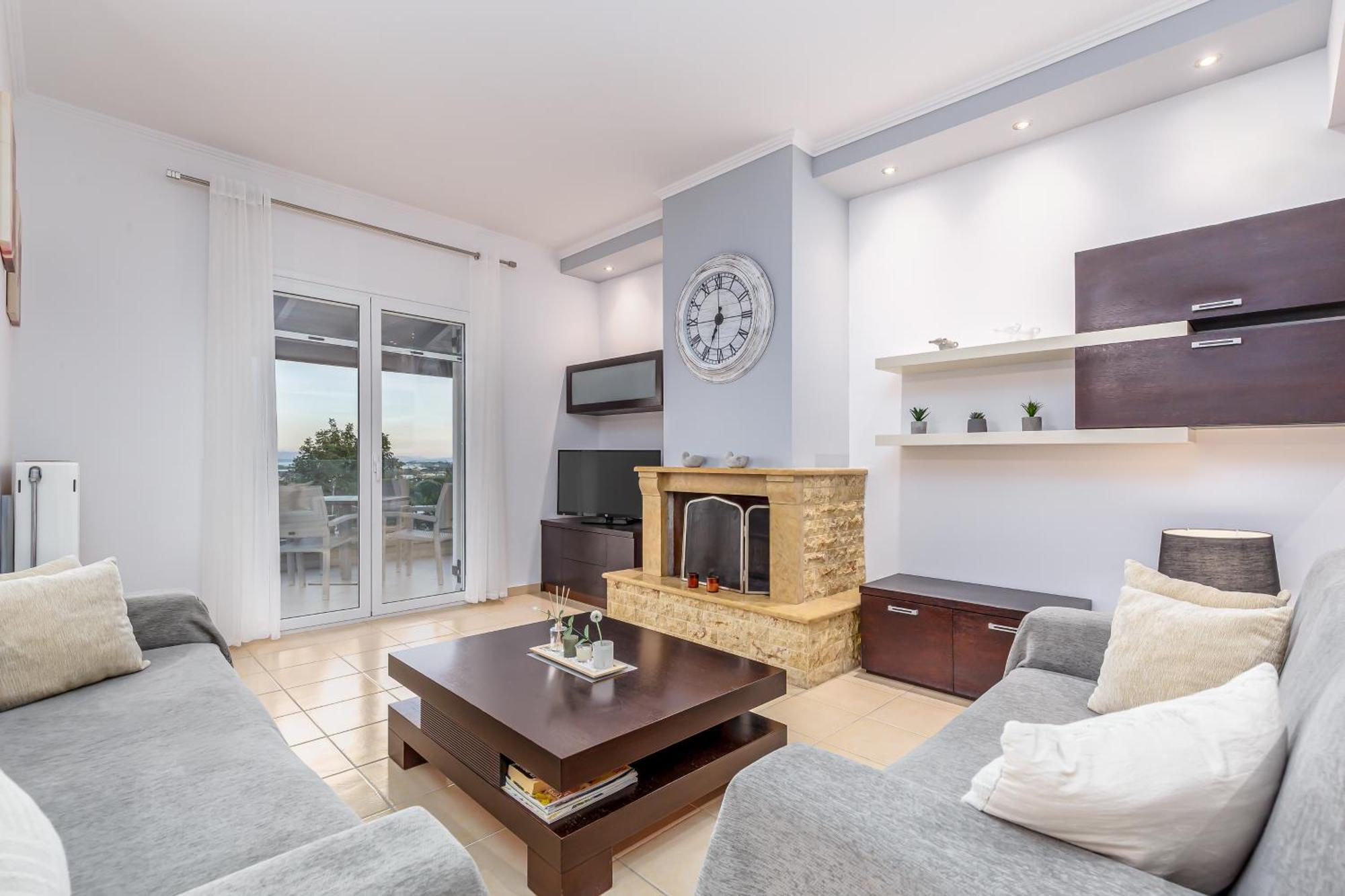 Villa Olivia Corfu - Amazing Sea-View 3 Bedroom Villa With A Pool Gazátika 外观 照片