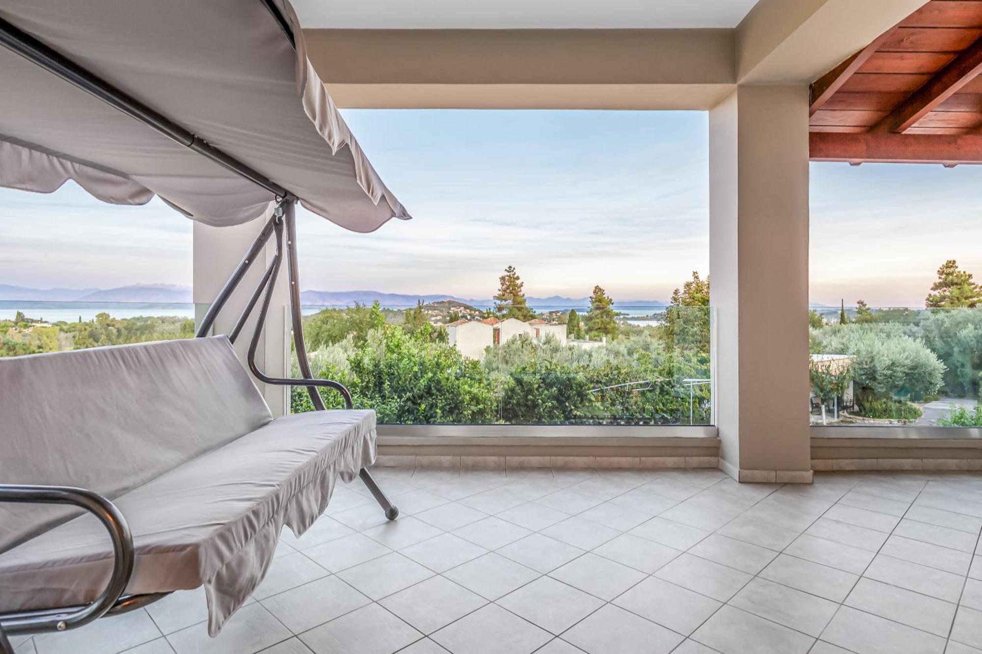 Villa Olivia Corfu - Amazing Sea-View 3 Bedroom Villa With A Pool Gazátika 外观 照片
