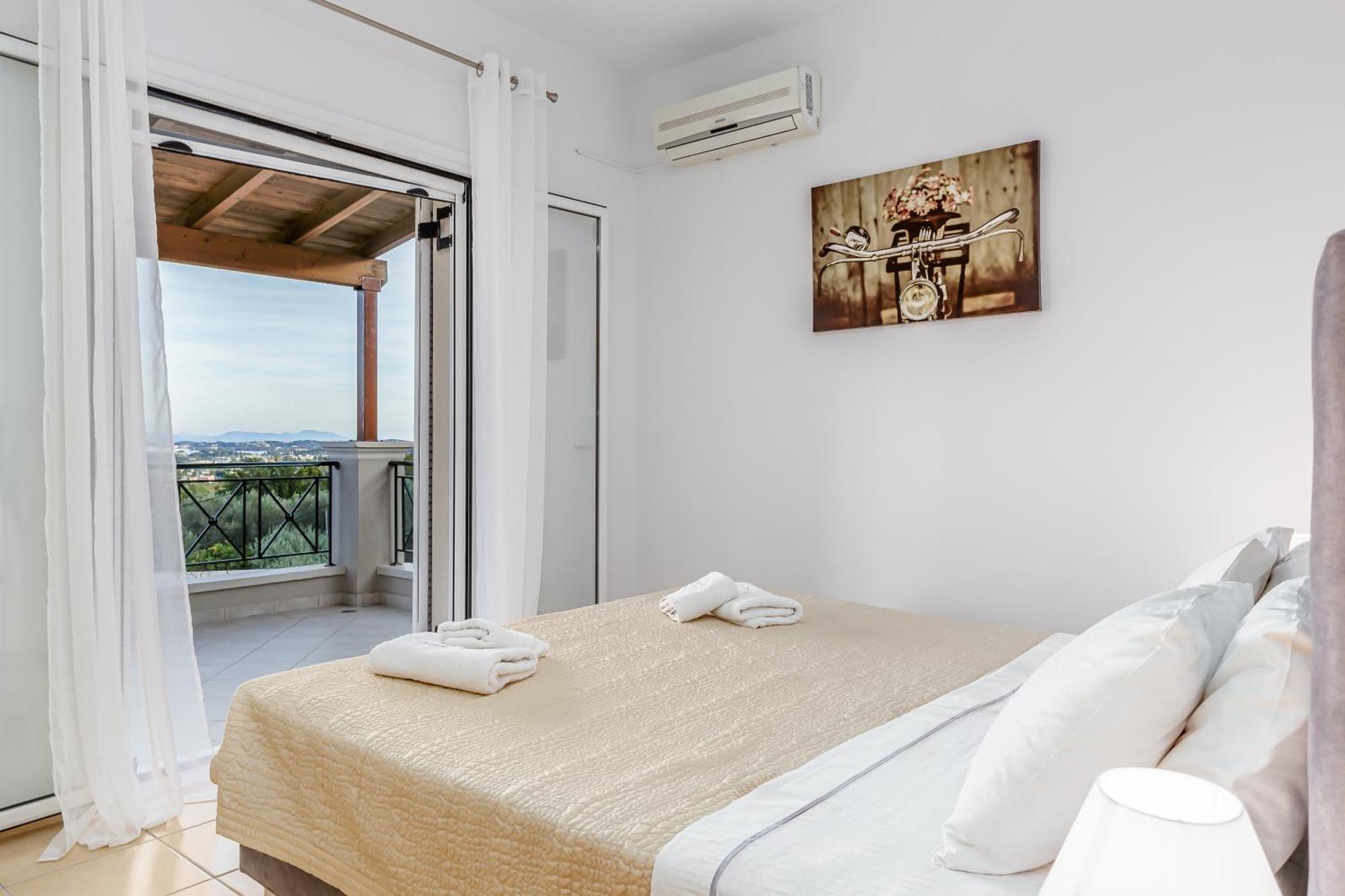 Villa Olivia Corfu - Amazing Sea-View 3 Bedroom Villa With A Pool Gazátika 外观 照片